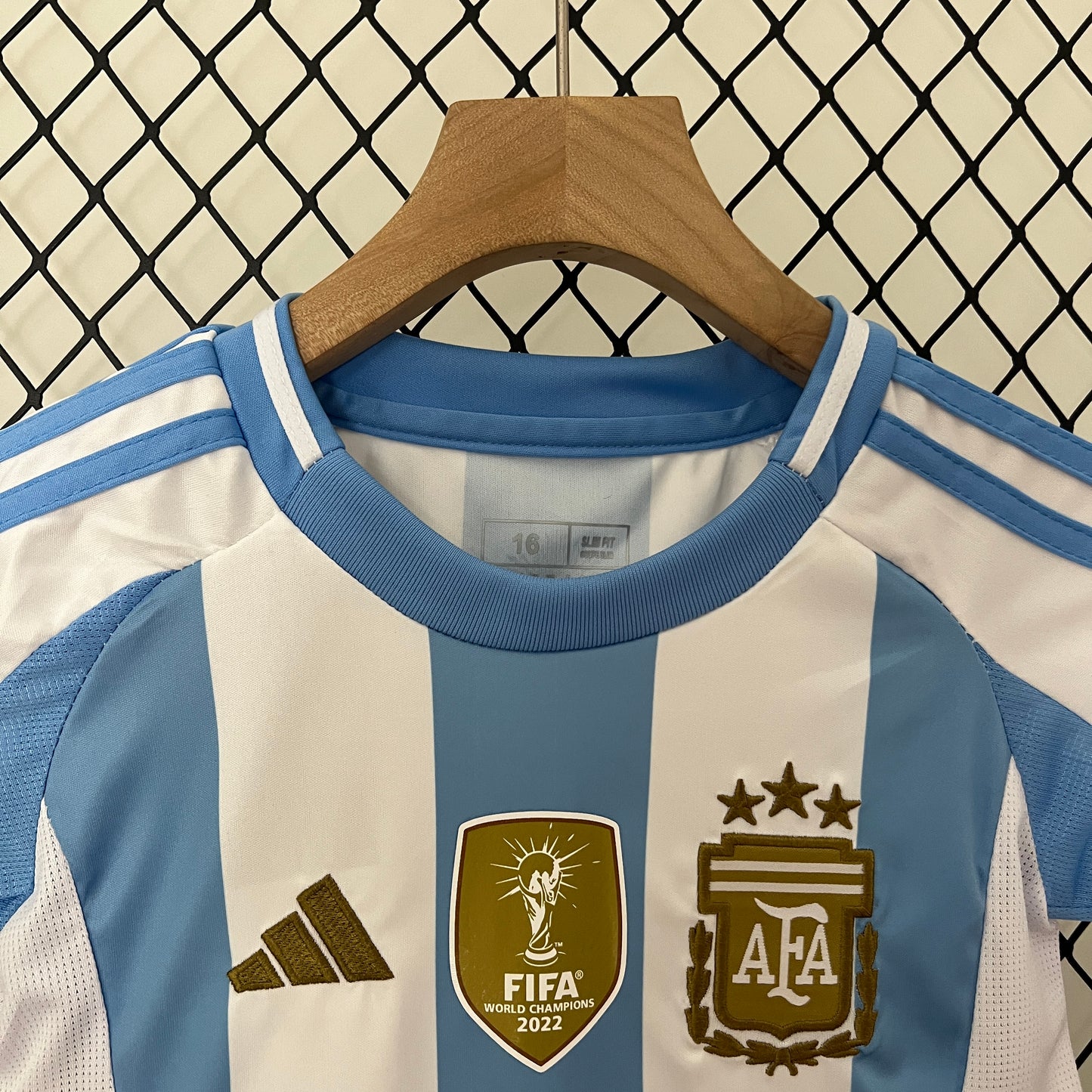 Argentina home 24.25 used player , fan y  niños unisex.