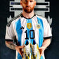 Messi Copa del mundo Qatar 2022 tacos y micro used.