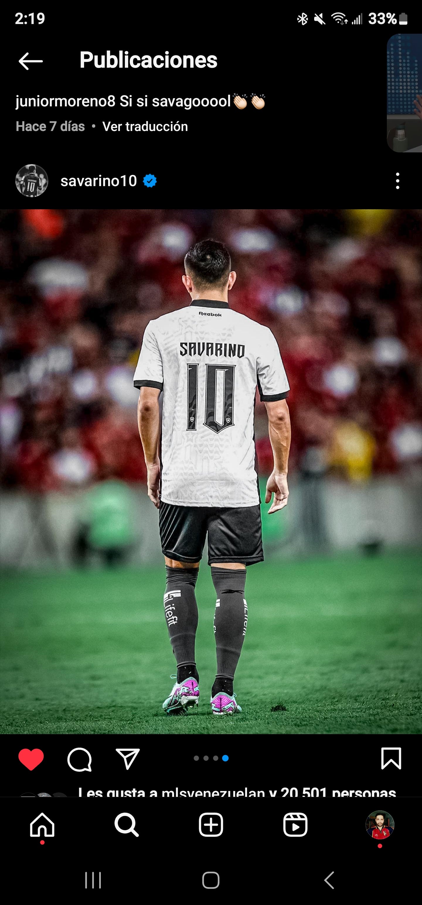 Botafogo 2024 away used  Savarino